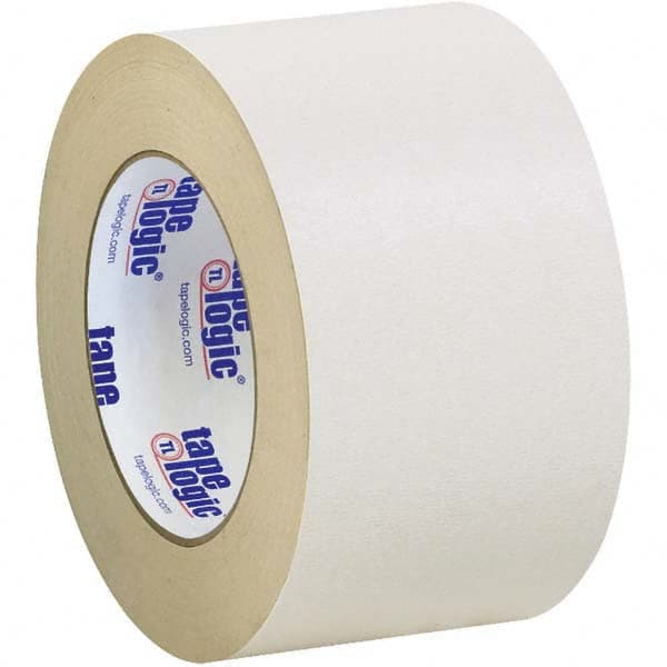 Tape Logic - Pack of (3), 36 Yd Rolls 3" Tan Crepe Paper Masking Tape - All Tool & Supply