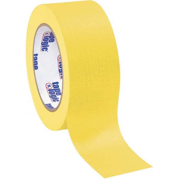 Tape Logic - Pack of (12), 60 Yd Rolls 2" Yellow Crepe Paper Masking Tape - All Tool & Supply