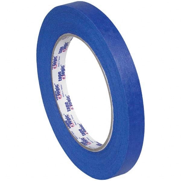 Tape Logic - Pack of (12), 60 Yd Rolls 1/2" Blue Crepe Paper Painter's Tape - All Tool & Supply