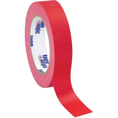 Tape Logic - Pack of (12), 1" x 60 Yd Rolls, Red Crepe Paper Masking Tape - All Tool & Supply