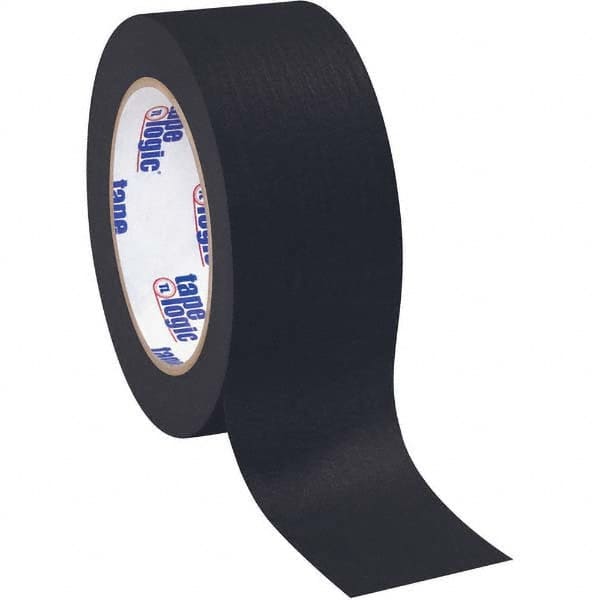 Tape Logic - Pack of (12), 60 Yd Rolls 2" Black Crepe Paper Masking Tape - All Tool & Supply