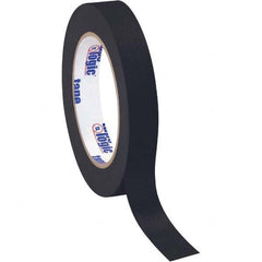 Tape Logic - Pack of (12), 60 Yd Rolls 3/4" Black Crepe Paper Masking Tape - All Tool & Supply