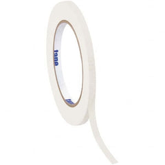 Tape Logic - Pack of (12), 60 Yd Rolls 1/2" White Crepe Paper Masking Tape - All Tool & Supply