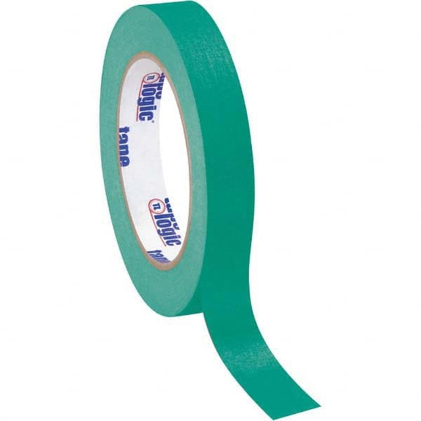 Tape Logic - Pack of (12), 60 Yd Rolls 3/4" Dark Green Crepe Paper Masking Tape - All Tool & Supply