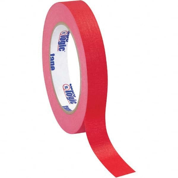 Tape Logic - Pack of (12), 60 Yd Rolls 3/4" Red Crepe Paper Masking Tape - All Tool & Supply