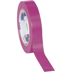 Floor & Aisle Marking Tape: 1″ Wide, 108' Long, 6 mil Thick, Vinyl Purple, Non Anti-Slip Surface, Heavy-Duty