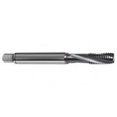 M4x0.70 4HX 3-Flute Cobalt Semi-Bottoming 15 degree Spiral Flute Tap-TiCN - All Tool & Supply