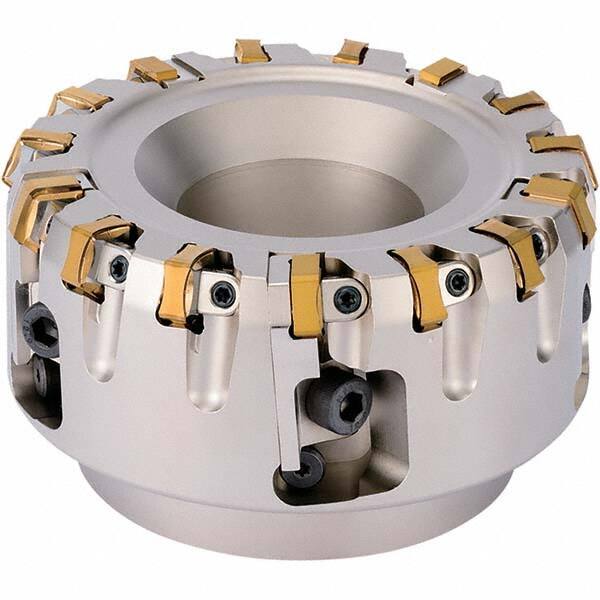 Kyocera - Indexable Square-Shoulder Face Mills Cutting Diameter (mm): 125.00 Arbor Hole Diameter (Inch): 1-1/2 - All Tool & Supply