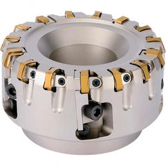 Kyocera - Indexable Square-Shoulder Face Mills Cutting Diameter (mm): 80.00 Arbor Hole Diameter (mm): 31.75 - All Tool & Supply