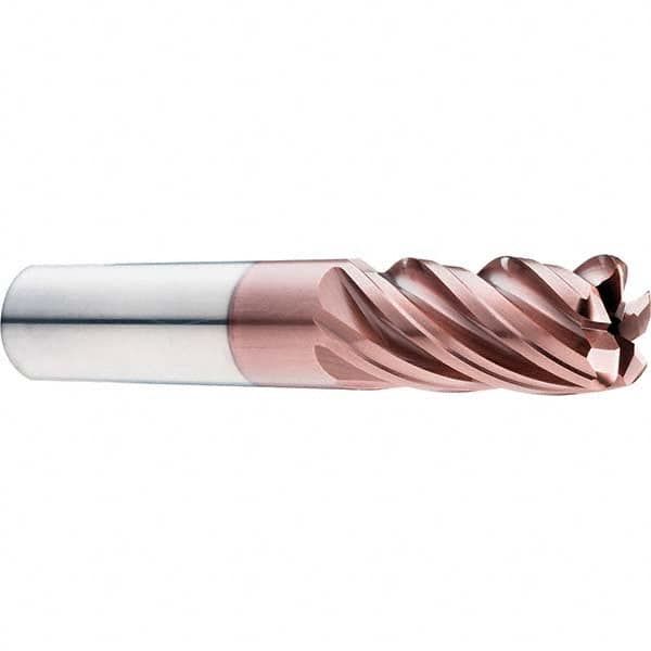 SGS - 0.7874" Diam, Variable Pitch, 1.6929" LOC, 5 Flute Solid Carbide Roughing Corner Radius End Mill - All Tool & Supply