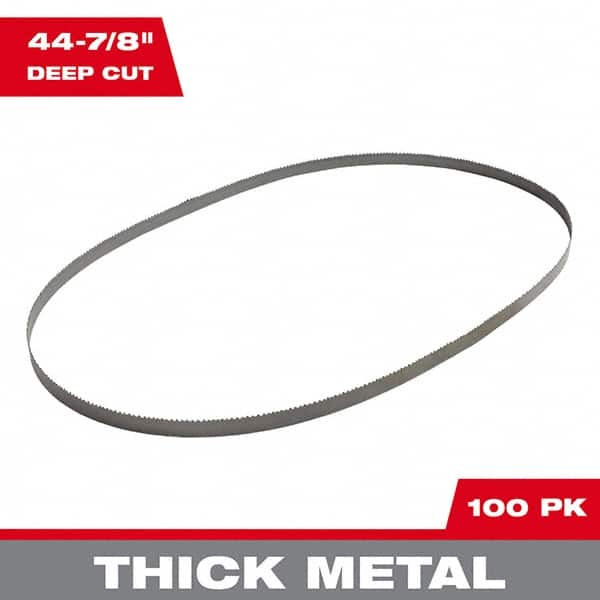 Milwaukee Tool - 44-7/8" x 1/2" x 0.02" 10-14 TPI Bi-Metal Portable Band Saw Blade - All Tool & Supply