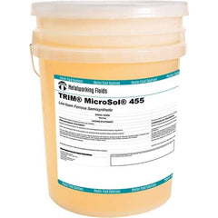 Master Fluid Solutions - TRIM MicroSol 455, 5 Gal Pail Cutting Fluid - Semisynthetic - All Tool & Supply