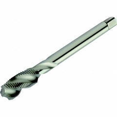 Spiral Flute Tap: M10 x 1.00, Metric Fine, 3 Flute, Semi-Bottoming, 6H Class of Fit, High Speed Steel, Bright/Uncoated Right Hand Flute, Right Hand Thread, Series CoroTap 300