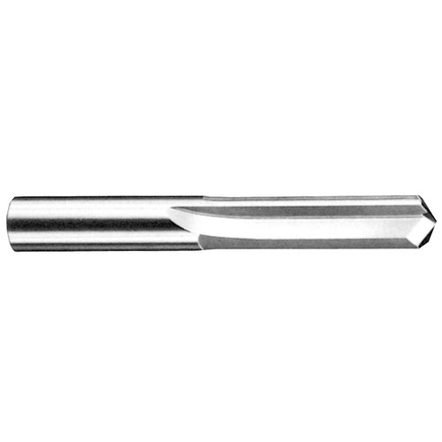 ‎#12 Dia. × 0.189″ Shank × 1-1/8″ Flute Length × 2-3/16″ OAL, 3xD, 140°, TA, 2 Flute, External, Round Solid Carbide Drill