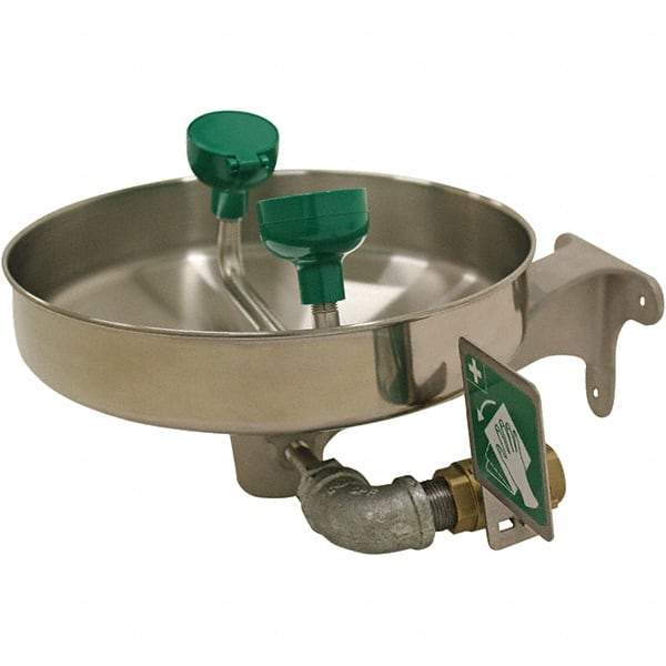 Haws - 15" Wide, Wall Mount, Stainless Steel Bowl, Eyewash Station - 5 GPM Flow Rate - All Tool & Supply