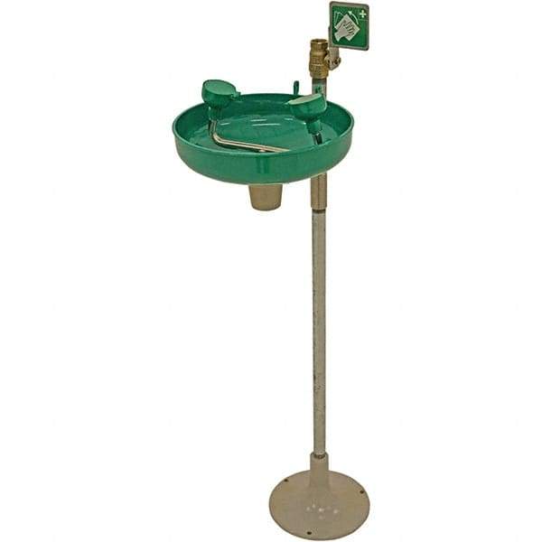 Haws - 11" Wide x 40" High, Pedestal Mount, Plastic Bowl, Eyewash Station - 5 GPM Flow Rate - All Tool & Supply