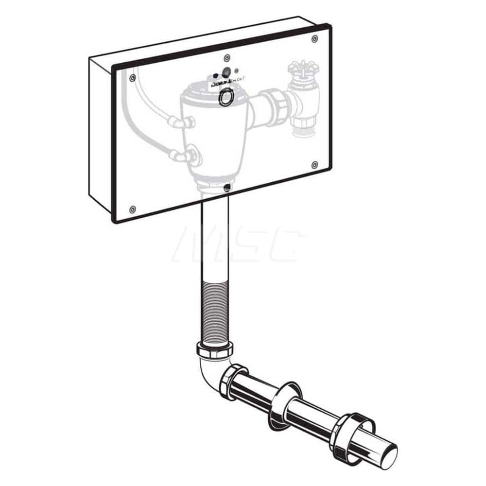 Automatic Flush Valves; Type: Concealed Toilet Flush Valve with Wall Box; Style: Single Flush; For Use With: Toilets; Gallons Per Flush: 1.28; Pipe Size: 1; Spud Coupling Size: 1-1/2; Cover Material: Metal; Inlet Size: 1; Litres Per Flush: 4.8