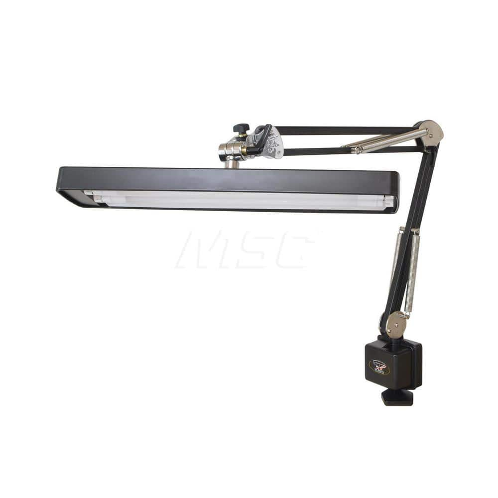 Machine Lights; Machine Light Style: Articulating Arm; Spring Arm; Lamp Technology: LED; Voltage: 120 V; Wattage: 18; Overall Length (Decimal Inch): 37.0000; Color: Black; Mount Type: C-Clamp; Reach Length (Inch): 37; Arm Length (Decimal Inch - 4 Decimals