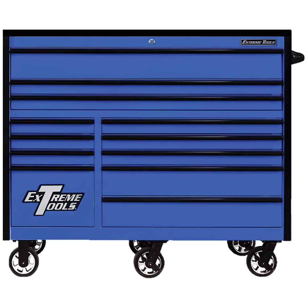 Tool Roller Cabinet: 17 Drawers Blue & Black