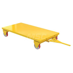 Wagon Truck: 3,600 lb Capacity, Steel Platform, 72″ Platform Length, 12-1/4″ Platform Height 8 x 2″ Poly-on-Steel Casters