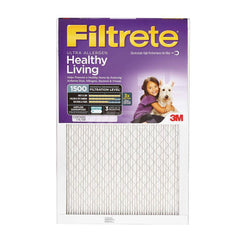 Pleated Air Filter: 16 x 20 x 1″, MERV 12, 90% Efficiency Polypropylene