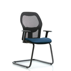 Guest & Lobby Chairs & Sofas; Type: Guest; Base Type: Sled Base; Width (Inch): 24-1/2; Depth (Inch): 19; Seat Material: Vinyl; Frame Color: Black; Color: Marine Blue; Overall Height (Inch): 39-1/2