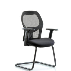 Guest & Lobby Chairs & Sofas; Type: Guest; Base Type: Sled Base; Width (Inch): 24-1/2; Depth (Inch): 19; Seat Material: Padded Mesh; Frame Color: Black; Color: Black; Overall Height (Inch): 39-1/2