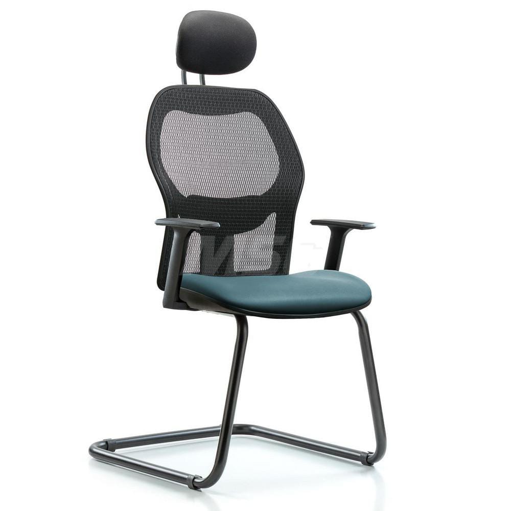 Guest & Lobby Chairs & Sofas; Type: Guest; Base Type: Sled Base; Width (Inch): 24-1/2; Depth (Inch): 19; Seat Material: Vinyl; Frame Color: Black; Color: Storm; Overall Height (Inch): 39-1/2