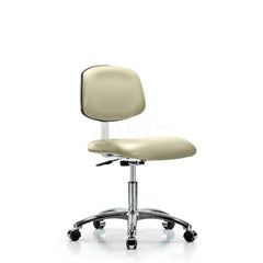 Task Chair: Vinyl, Adobe White