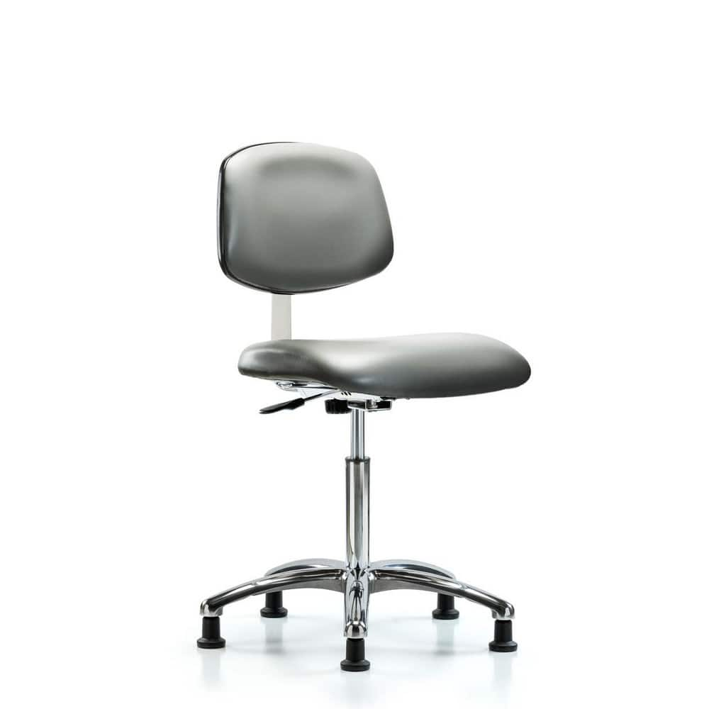 Task Chair: Vinyl, Sterling