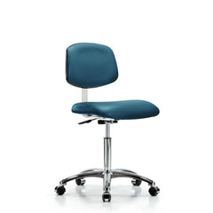 Task Chair: Vinyl, Marine Blue