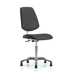 Task Chair: Vinyl, Charcoal