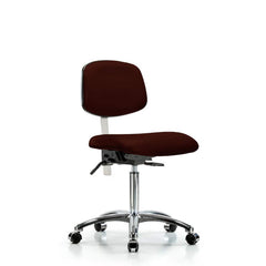 Task Chair: Vinyl, Burgundy