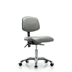 Task Chair: Vinyl, Sterling