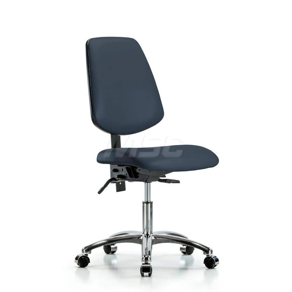 Task Chair: Vinyl, Imperial Blue