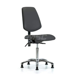 Task Chair: Vinyl, Charcoal