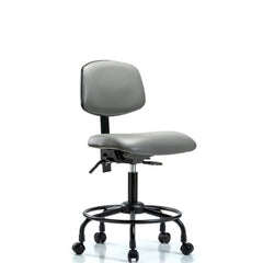 Task Chair: Vinyl, Sterling