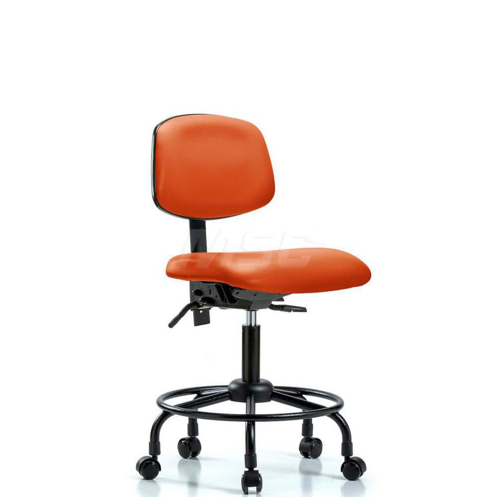 Task Chair: Vinyl, Orange Kist