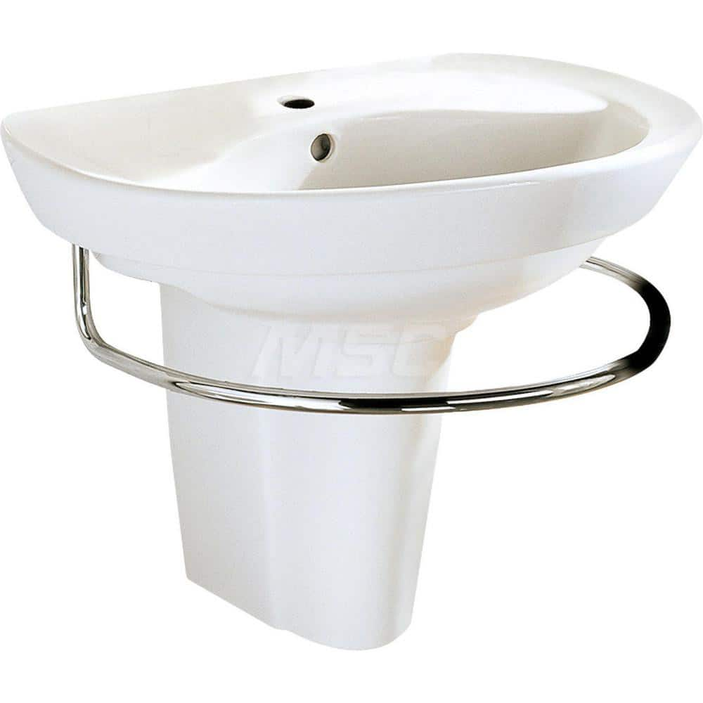 Sinks; Type: Wall-Hung Sink; Outside Length: 18-1/4; Outside Width: 20-1/2; Outside Height: 12-1/8; Inside Length: 10; Inside Width: 15; Depth (Inch): 6-1/2; Number of Compartments: 1.000; Includes Items: Wall-Hung Sink; Wall Hanger; Material: Vitreous Ch