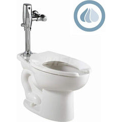 Toilets; Type: Toilet with Selectronic Battery Flush Valve; Bowl Shape: Elongated; Mounting Style: Floor; Gallons Per Flush: 1.28; Overall Height: 33; Overall Width: 14; Overall Depth: 28-1/4; Rim Height: 16-1/2; Trapway Size: 2-1/8; Rough In Size: 10.00