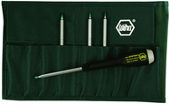 8 Piece - T6; T7; T8; T9; T10; T15; T20; T25 - ESD Safe Interchangeable Torx Blade Set in Canvas Pouch - All Tool & Supply