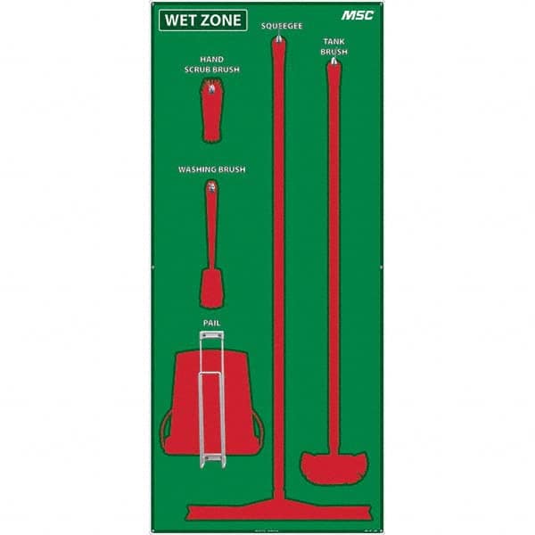 NMC - 30 x 68" Aluminum Composite Panel Shadow Board - All Tool & Supply