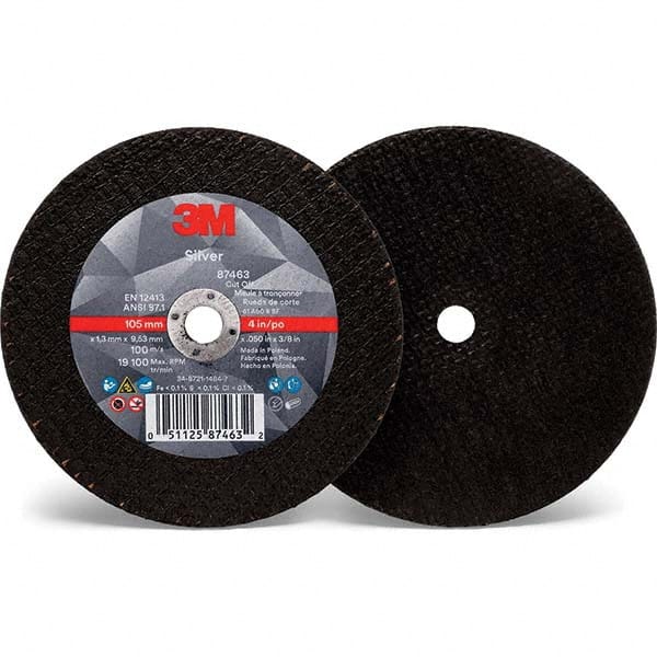 3M - 4 x 0.05, 3/8" Hole 60 Grit Ceramic Cutoff Wheel - All Tool & Supply