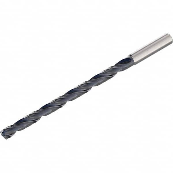 Seco - 3.4mm 140° 2-Flute Solid Carbide Extra Length Drill Bit - All Tool & Supply