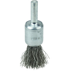 1/2″ Coated Cup Crimped Wire End Brush, .0104″ Steel Fill - All Tool & Supply