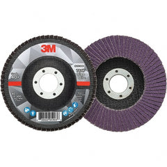 4-1/2″ 7/8″ Center Hole Type 27 Ceramic Flap Disc Coarse Grade, Coated, Arbor Attachment, Fiberglass Backing, 13,300 RPM