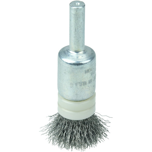 1/2″ Banded Crimped Wire End Brush, .006″ Steel Fill - All Tool & Supply