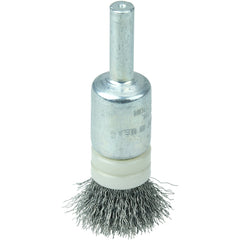 1/2″ Banded Crimped Wire End Brush, .0104″ Steel Fill - All Tool & Supply