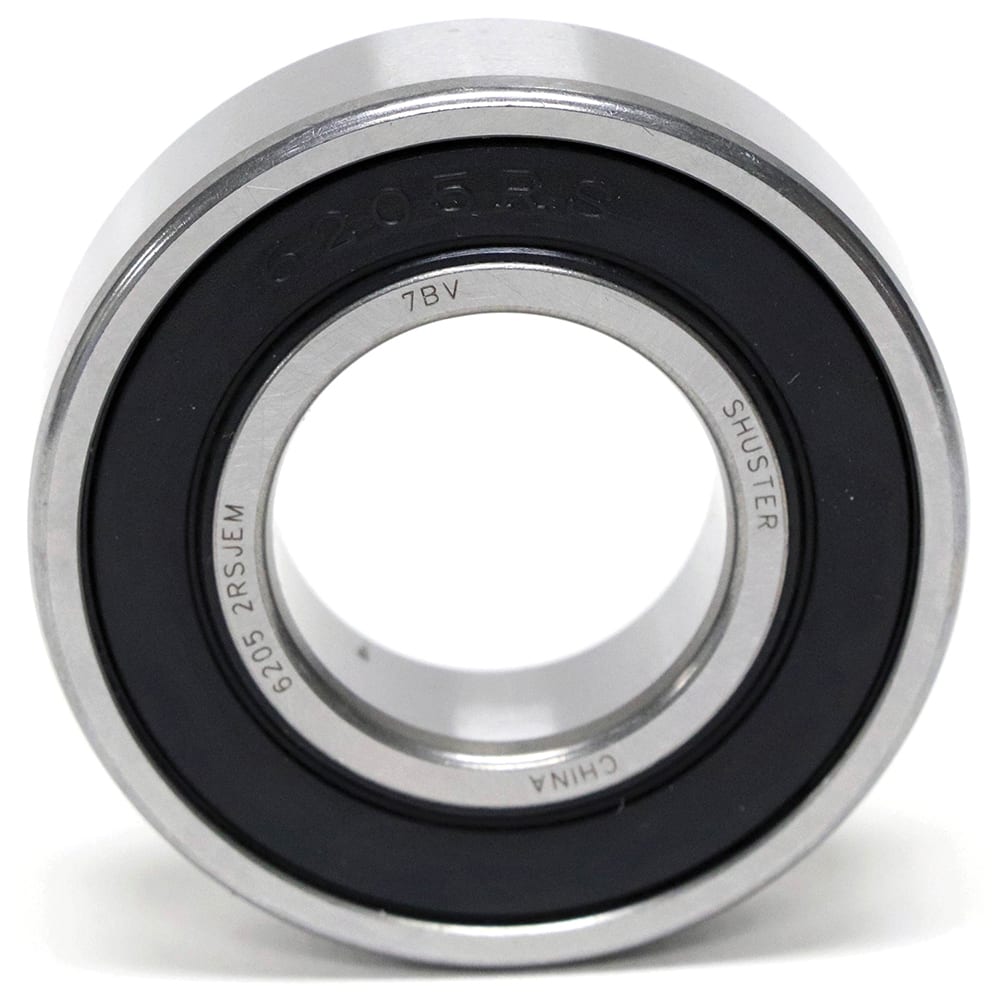 Shuster - R6-X06-2RS, 3/8" Bore Diam, 29/32" OD, Double Seal Deep Groove Radial Ball Bearing - Exact Industrial Supply