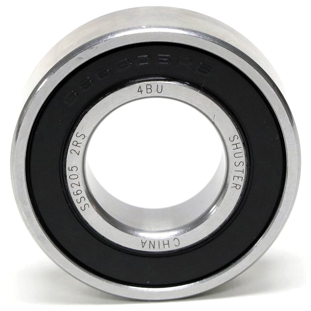 Shuster - SS6001 2RS, 12mm Bore Diam, 28mm OD, Double Seal Deep Groove Radial Ball Bearing - Exact Industrial Supply